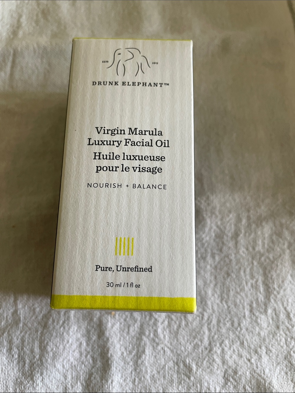 Drunk Elephant Virgin Marula Luxury Facial Oil - Yellow, White